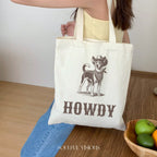 Howdy Basenji Tote Bag