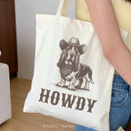 Howdy Basset Hound Tote Bag