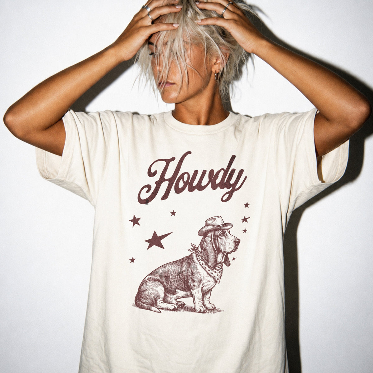 Howdy Basset Hound T-shirt