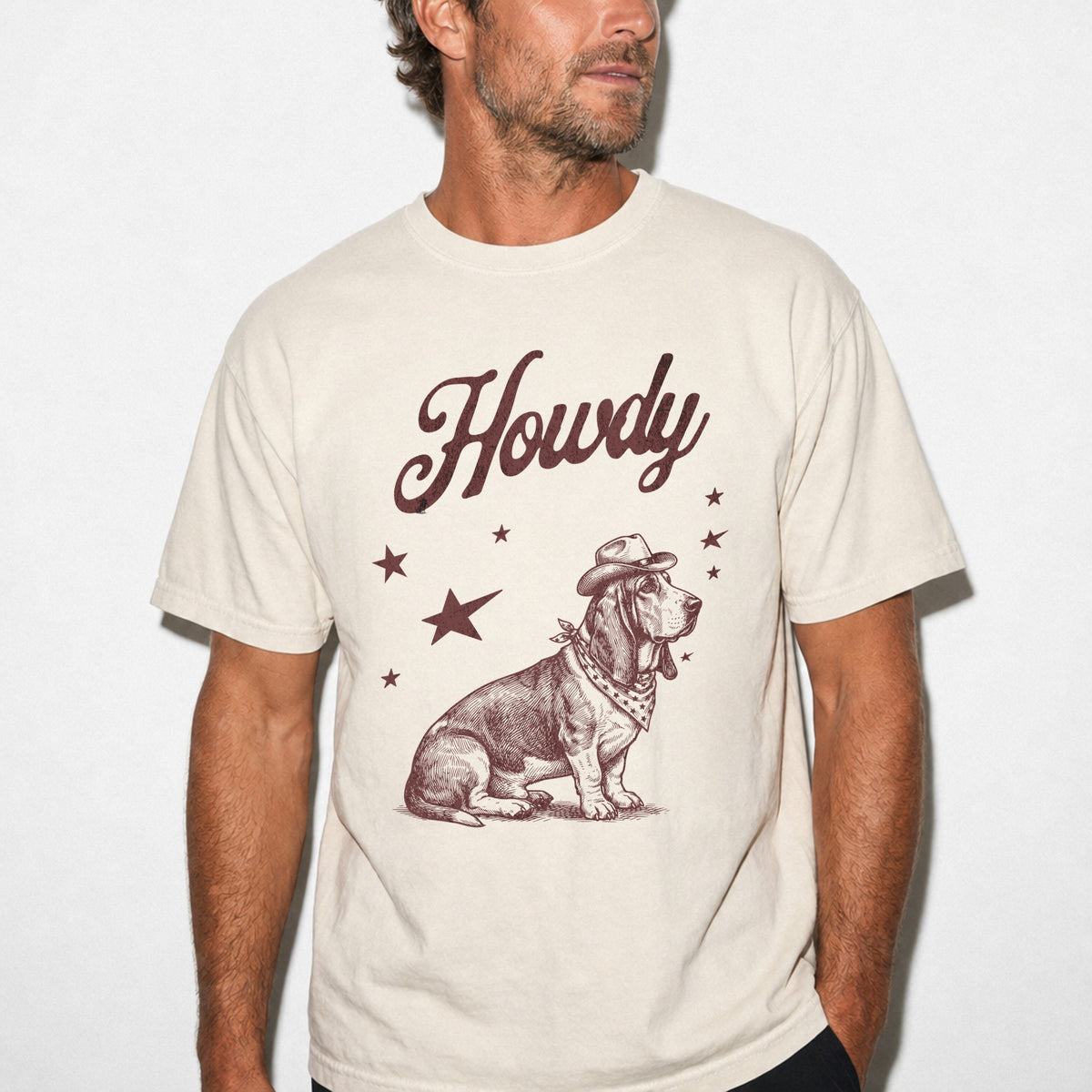 Howdy Basset Hound T-shirt