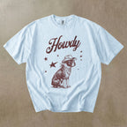 Howdy Boston Terrier  T-shirt