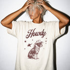 Howdy Boston Terrier  T-shirt