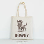 Howdy Bengal Cat Tote Bag