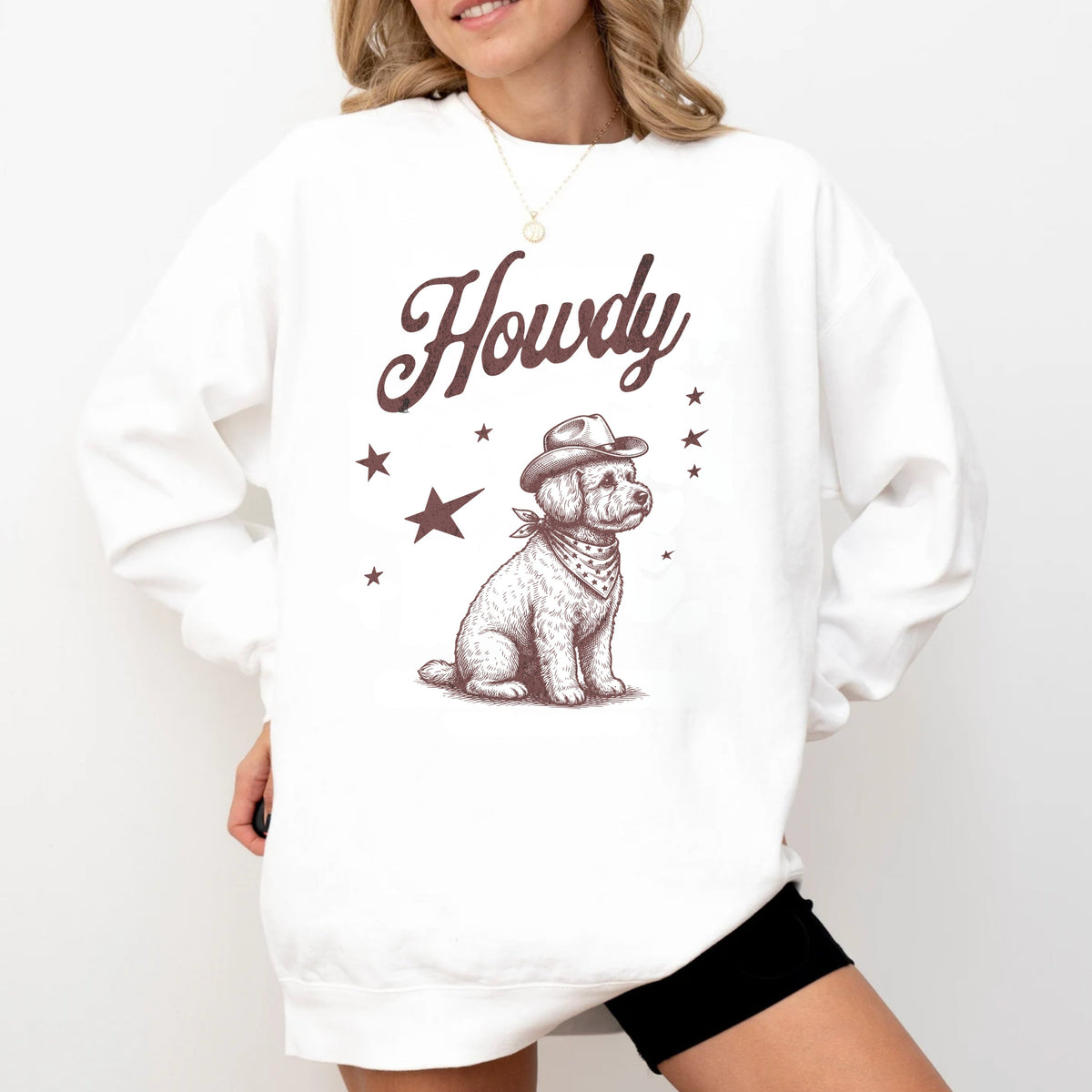 Howdy Bichon Frise Sweatshirt