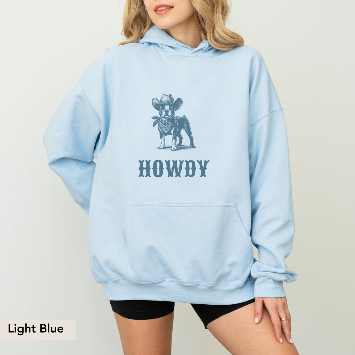 Howdy Boston Terrier Hoodie