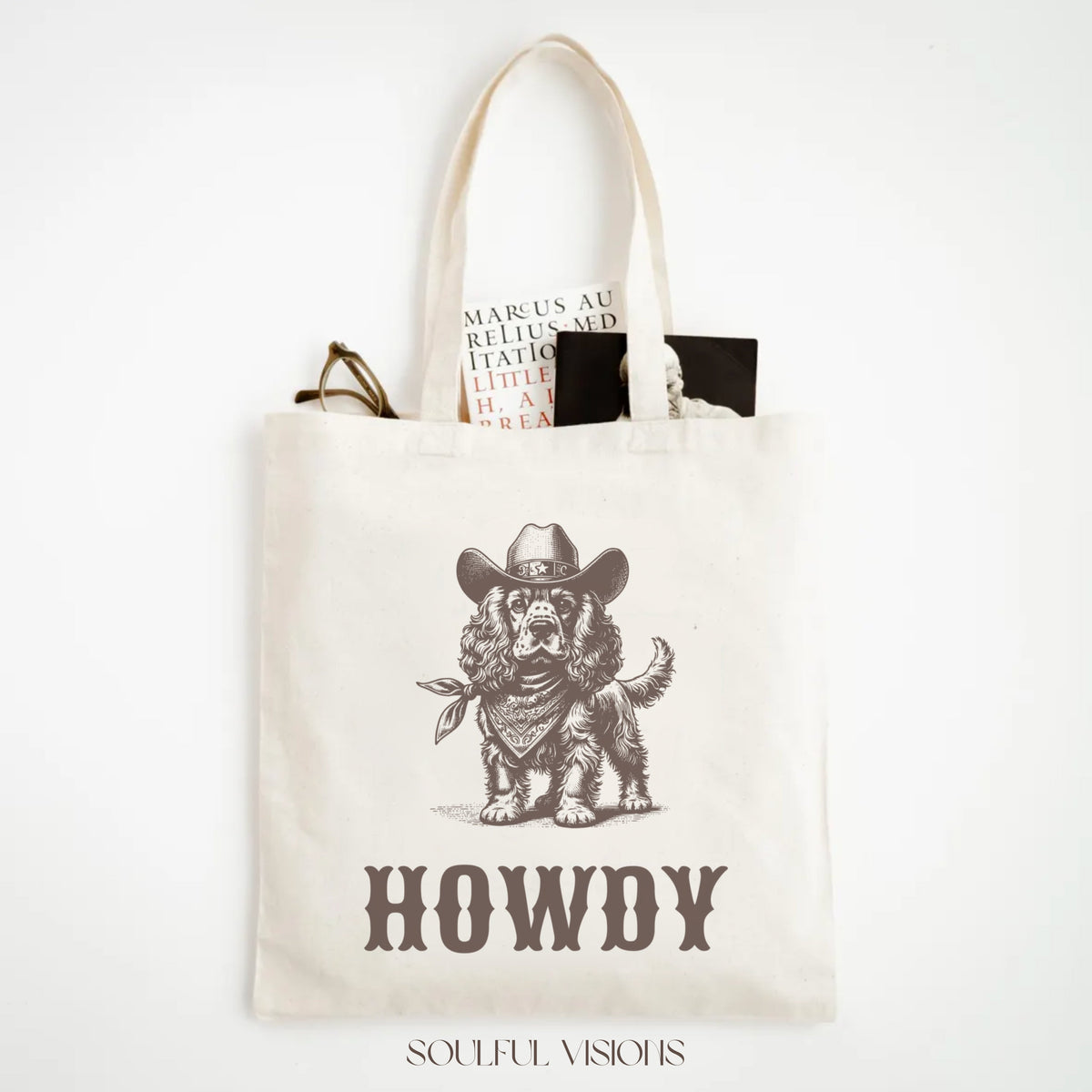Howdy Cocker Spaniel Tote Bag