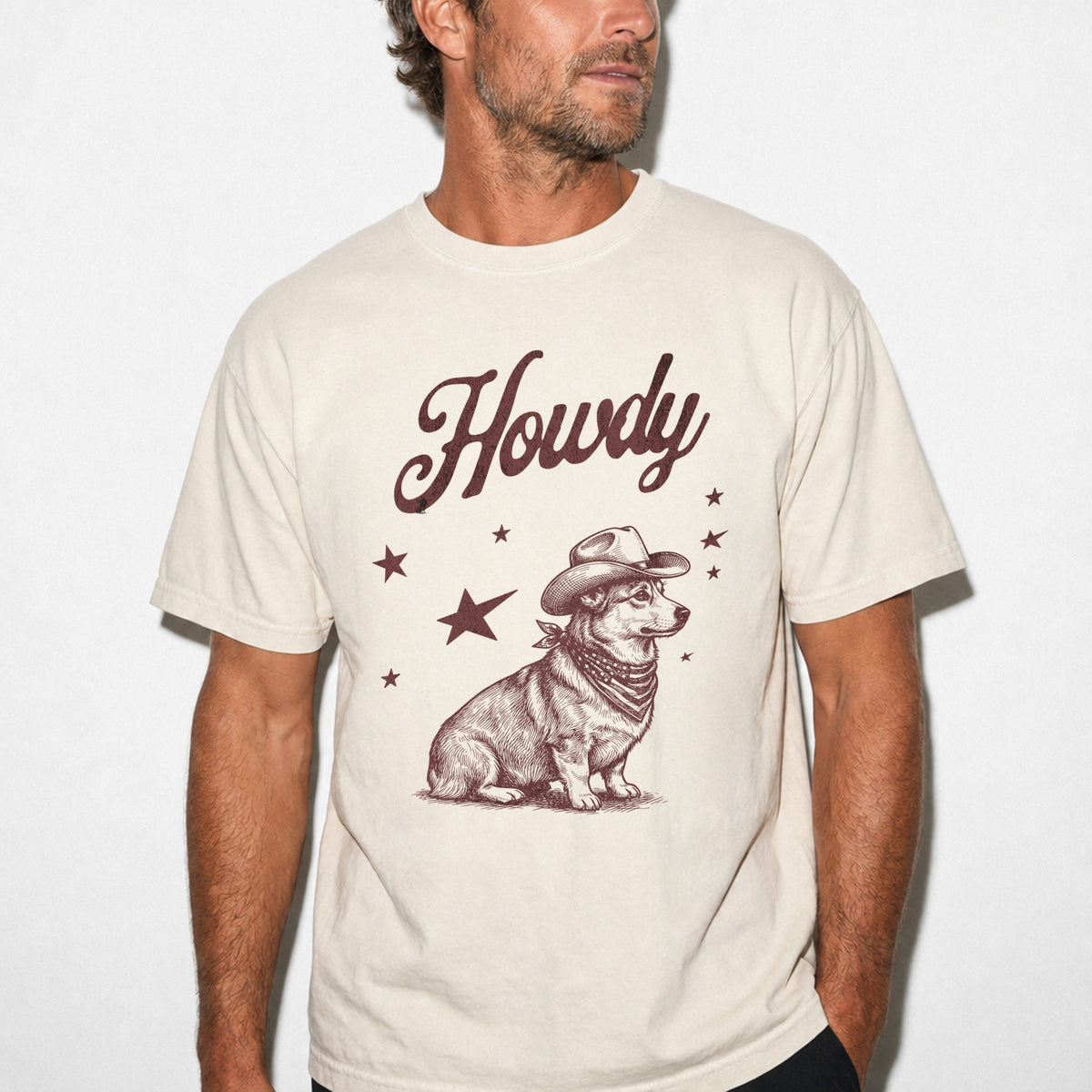 Howdy Corgi T-shirt