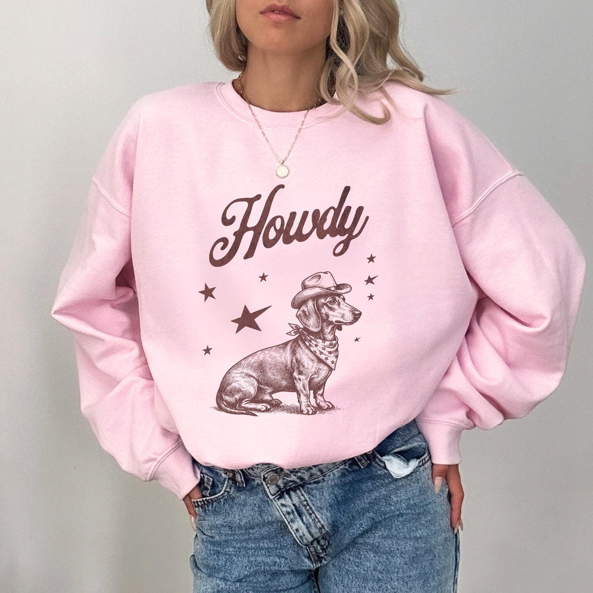 Howdy Dachshund Shorthaired Sweatshirt