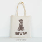 Howdy Doberman Tote Bag