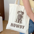 Howdy Goldendoodle Tote Bag