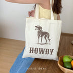 Howdy Greyhound Tote Bag
