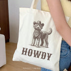 Howdy Labradoodle Tote Bag