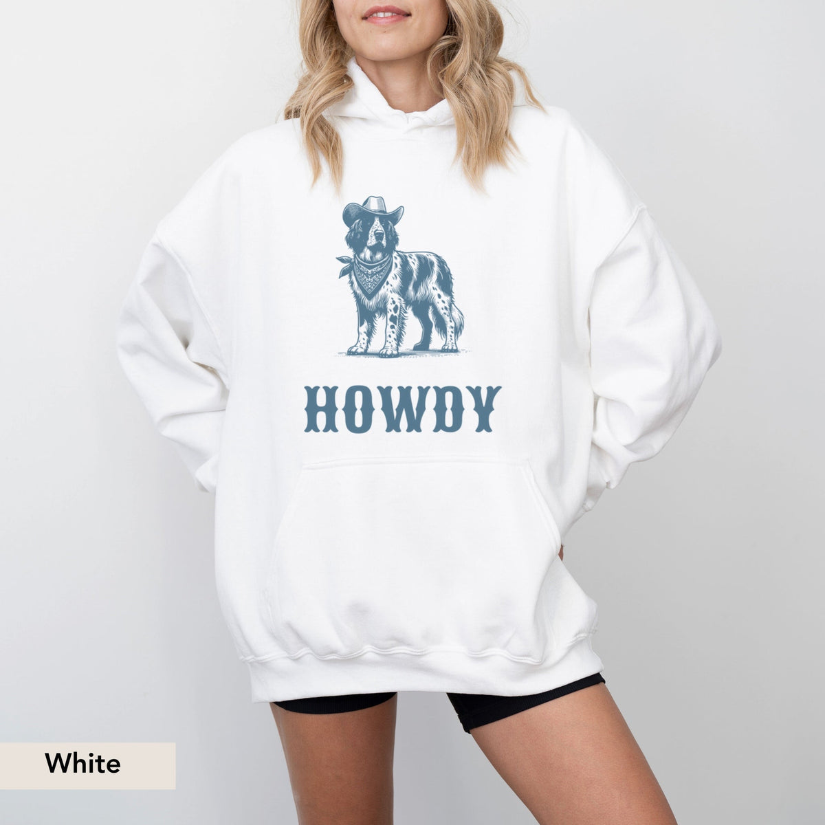Howdy Large Munsterlander Hoodie