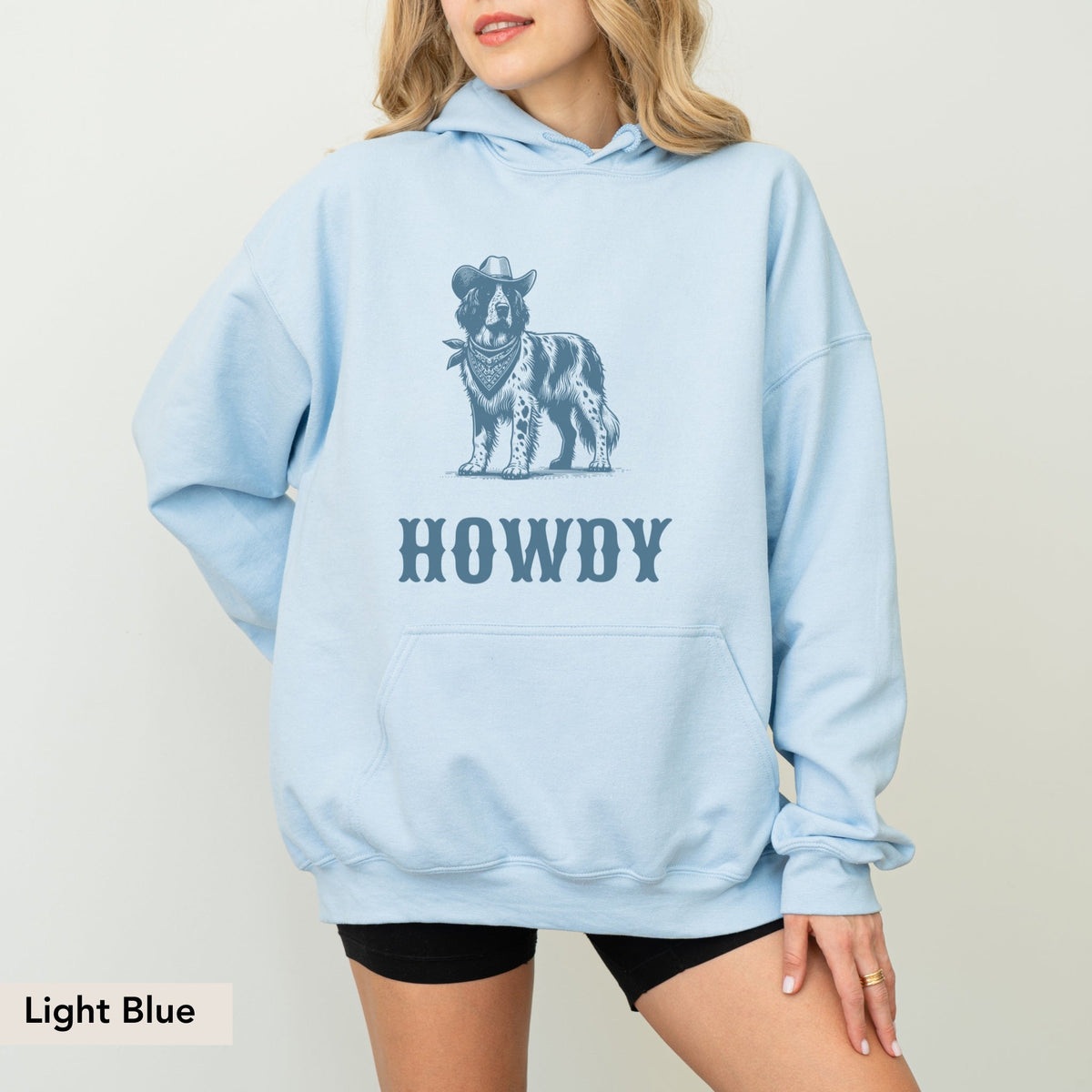 Howdy Large Munsterlander Hoodie