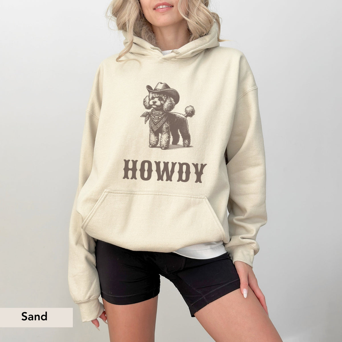 Howdy Mini Poodle Hoodie