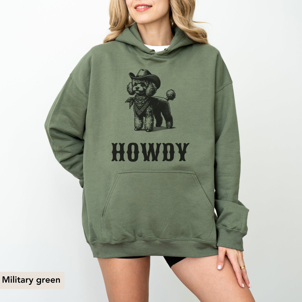 Howdy Mini Poodle Hoodie