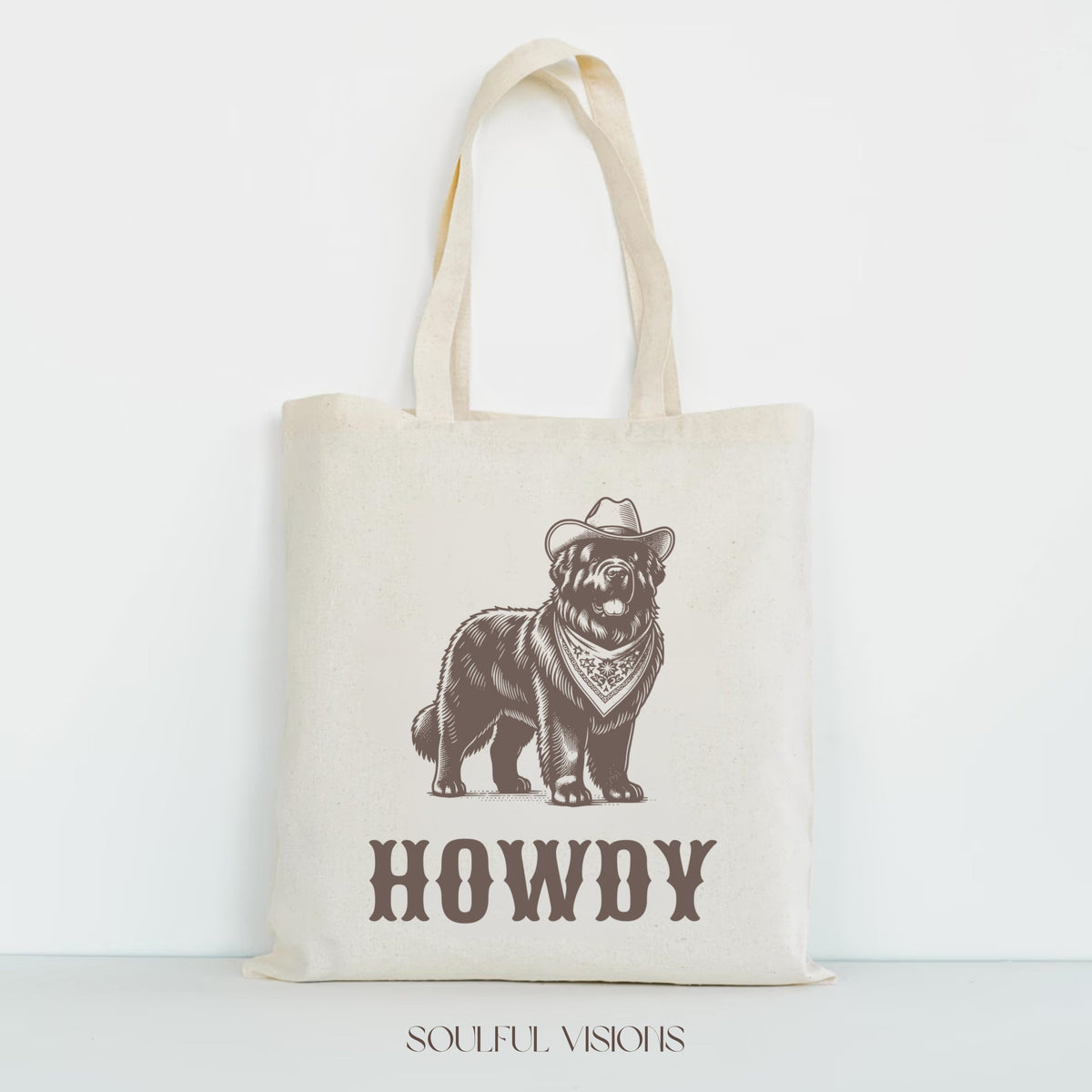 Howdy Newfoundland Tote Bag