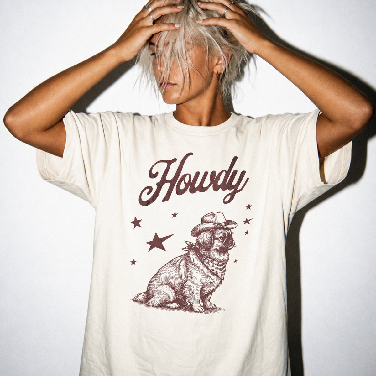 Howdy Pekingese T-shirt