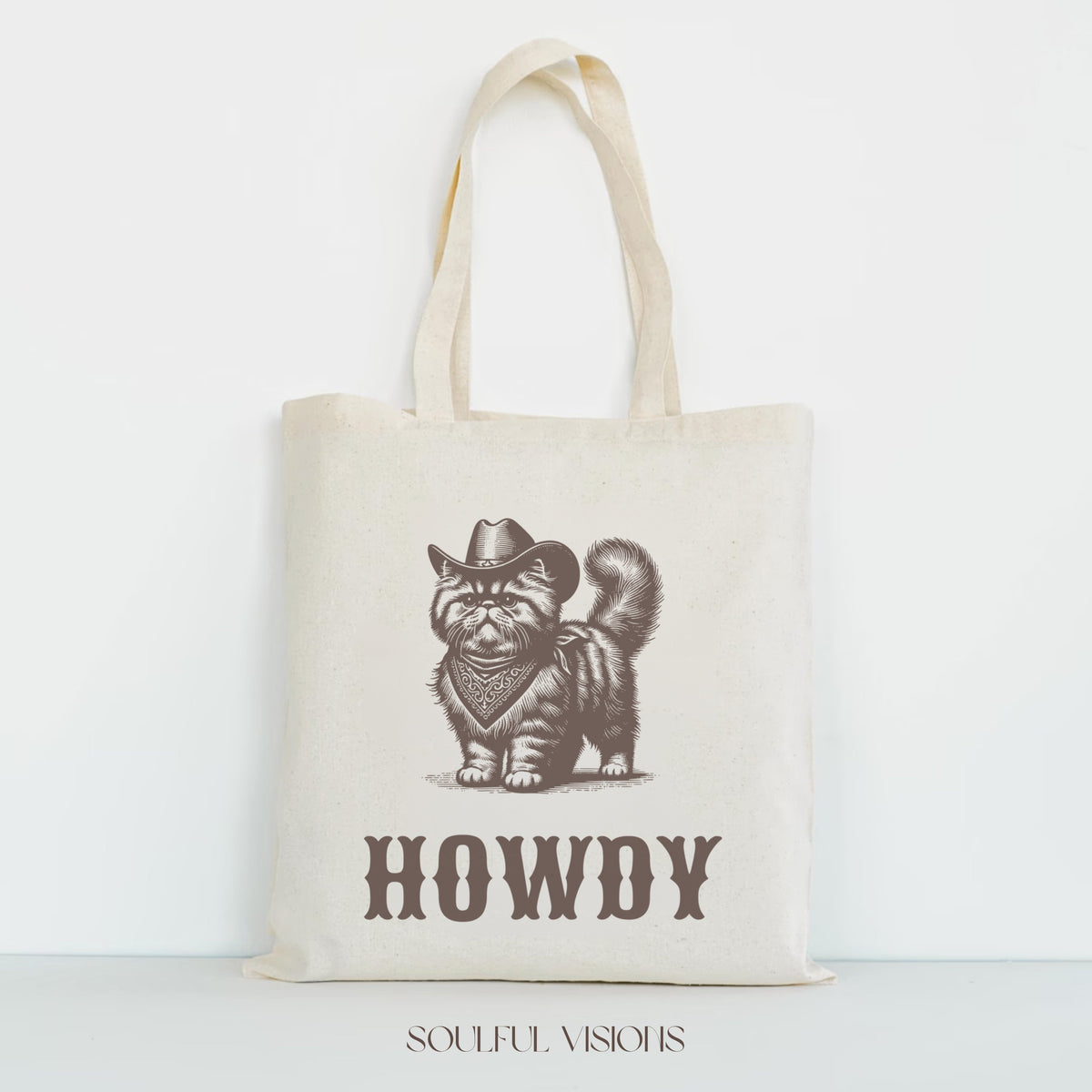 Howdy Persian Cat Tote Bag
