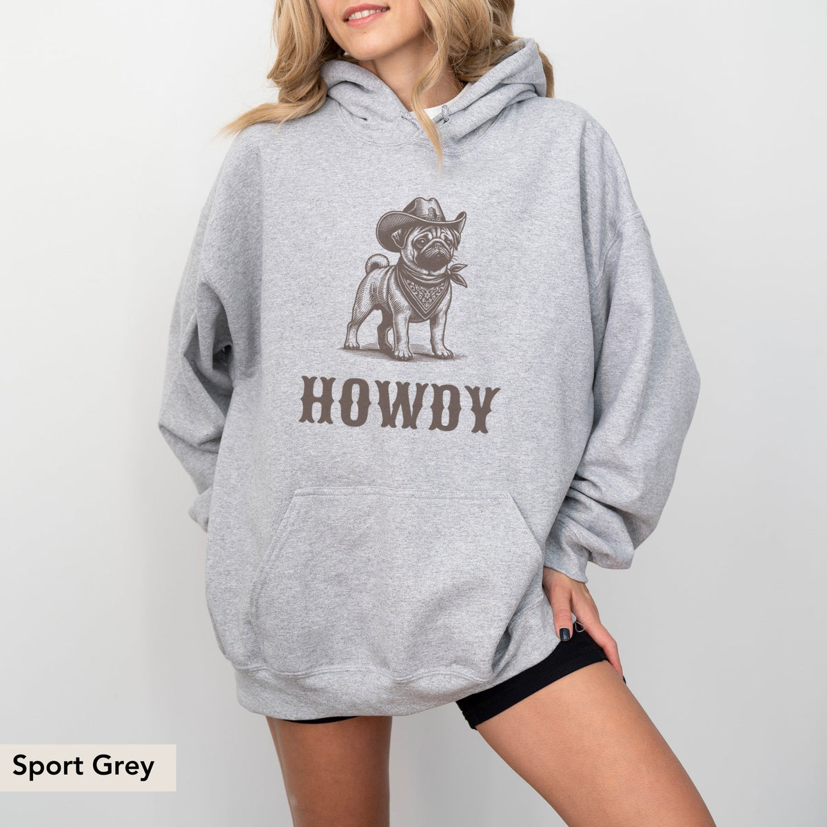 Howdy Pug Hoodie