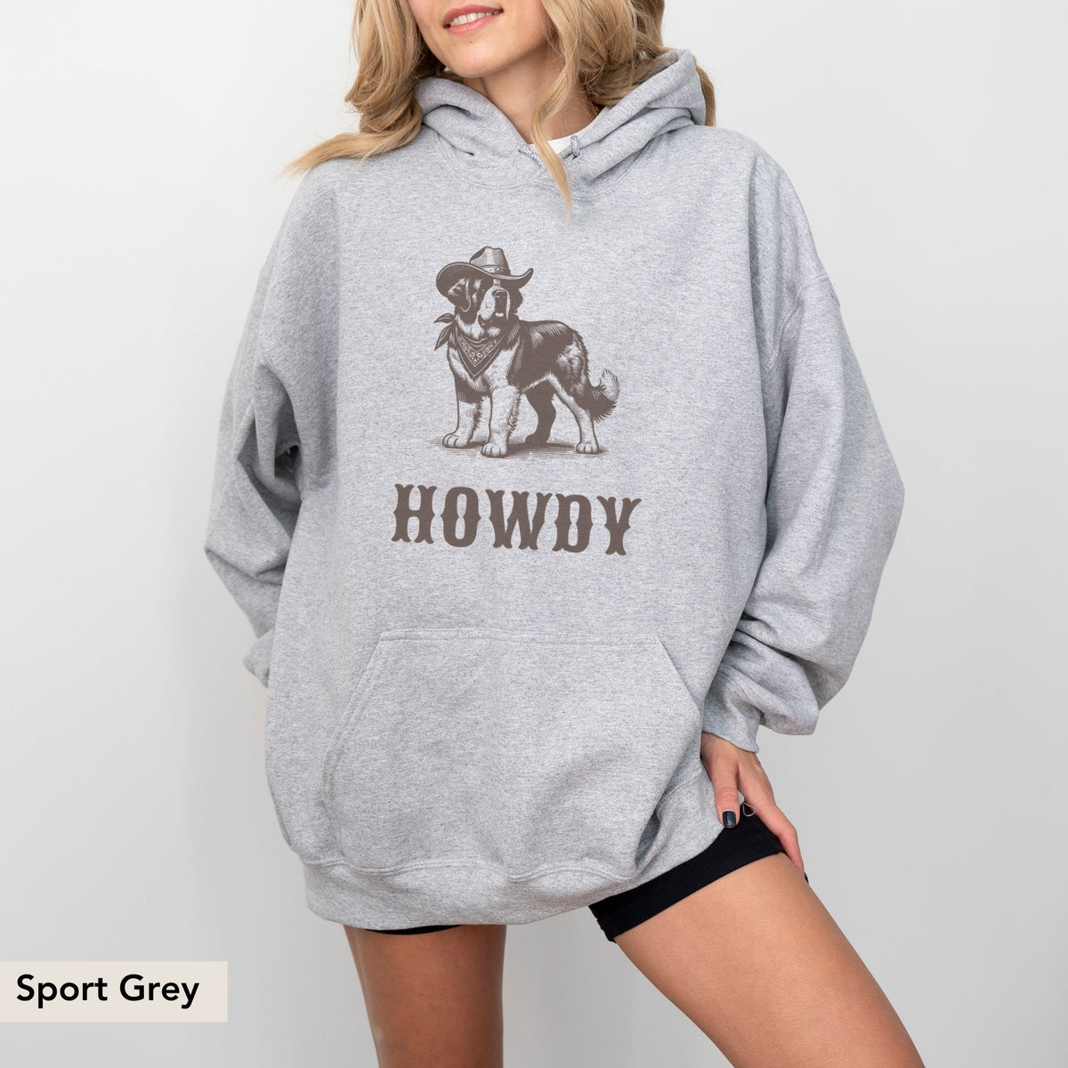 Howdy Saint Bernard Hoodie