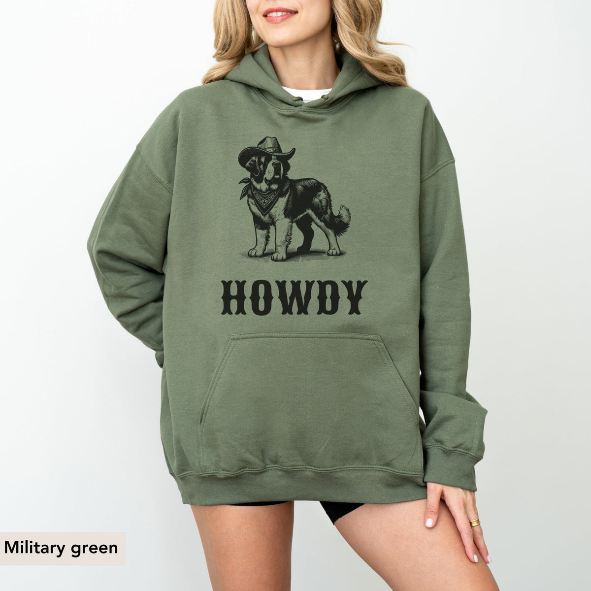 Howdy Saint Bernard Hoodie