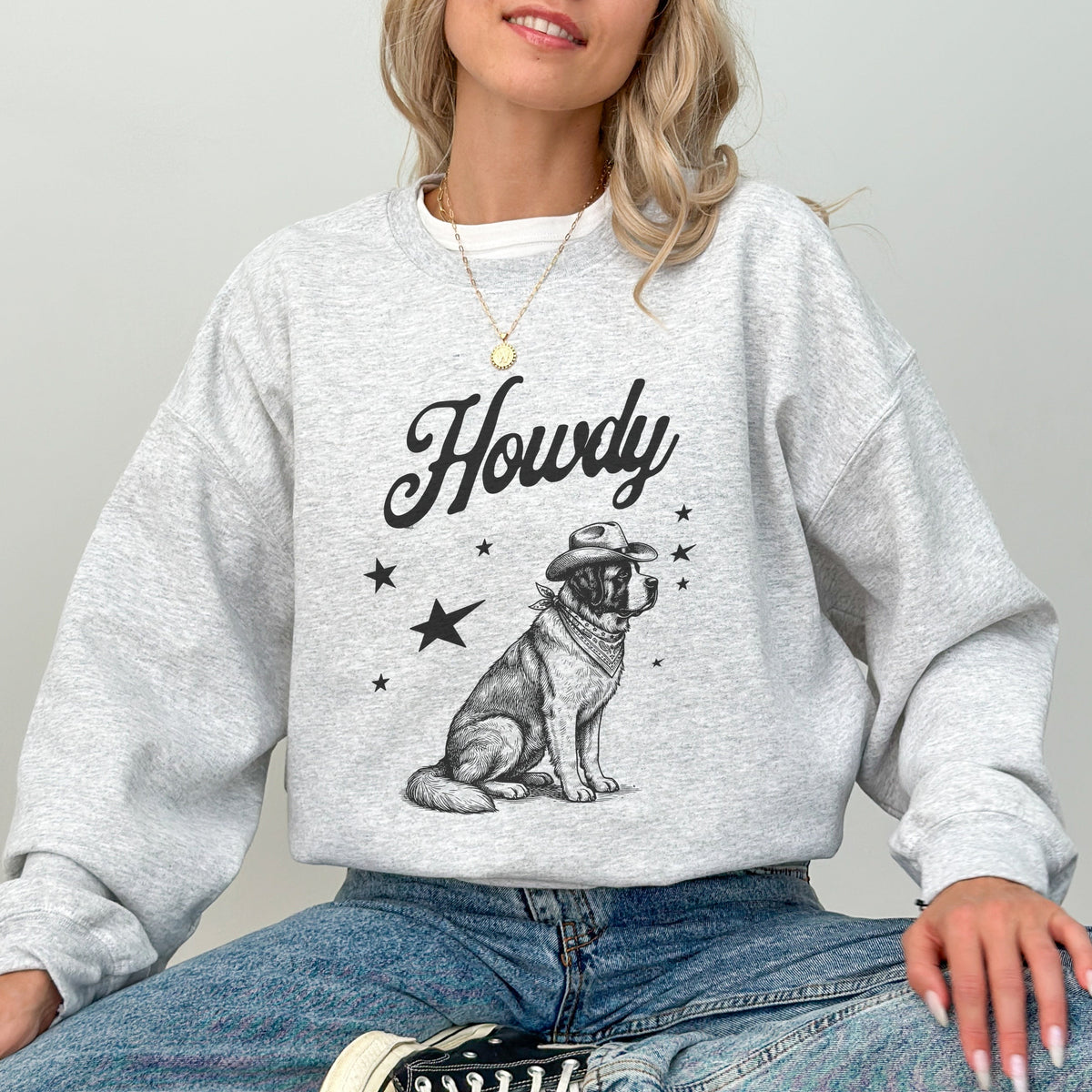 Howdy Saint Bernard Sweatshirt