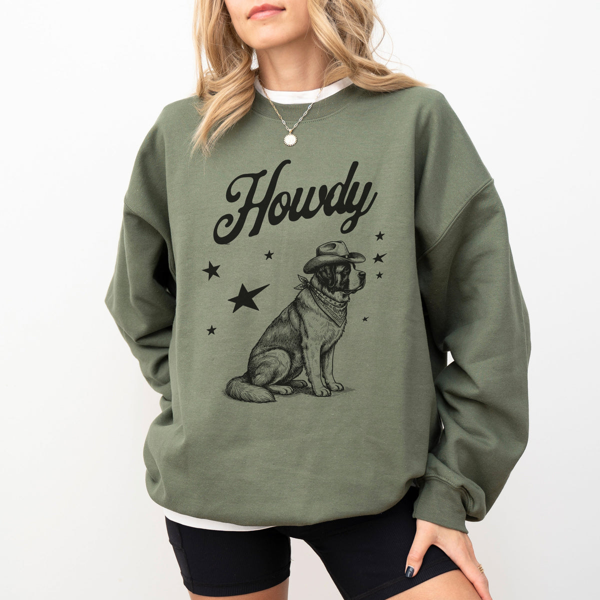 Howdy Saint Bernard Sweatshirt