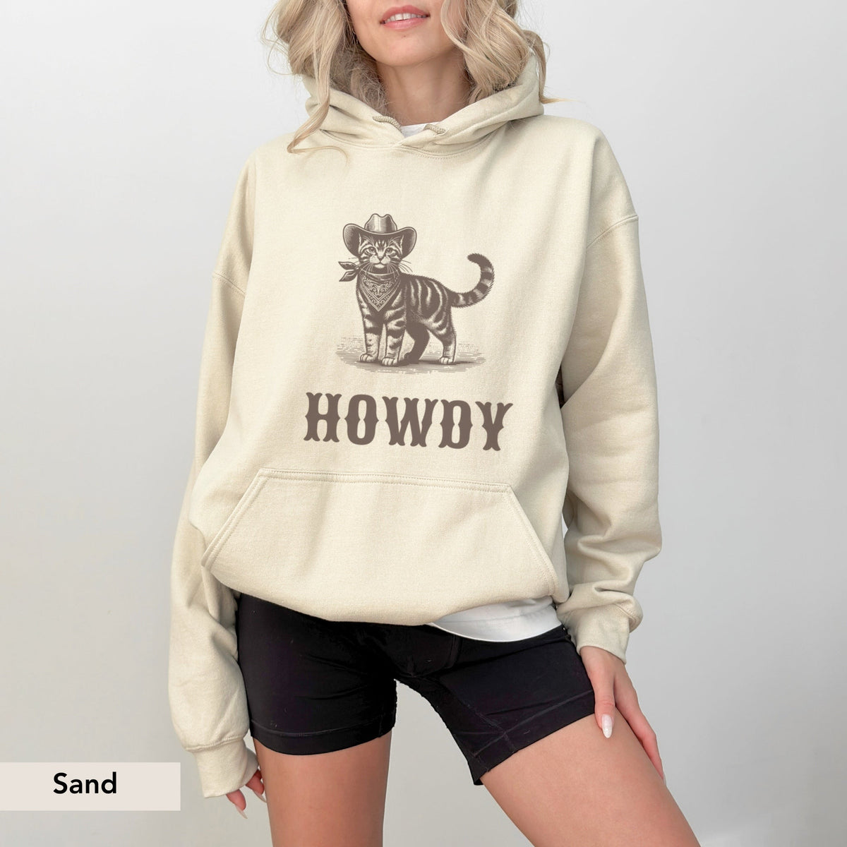 Howdy Tabby Cat Hoodie