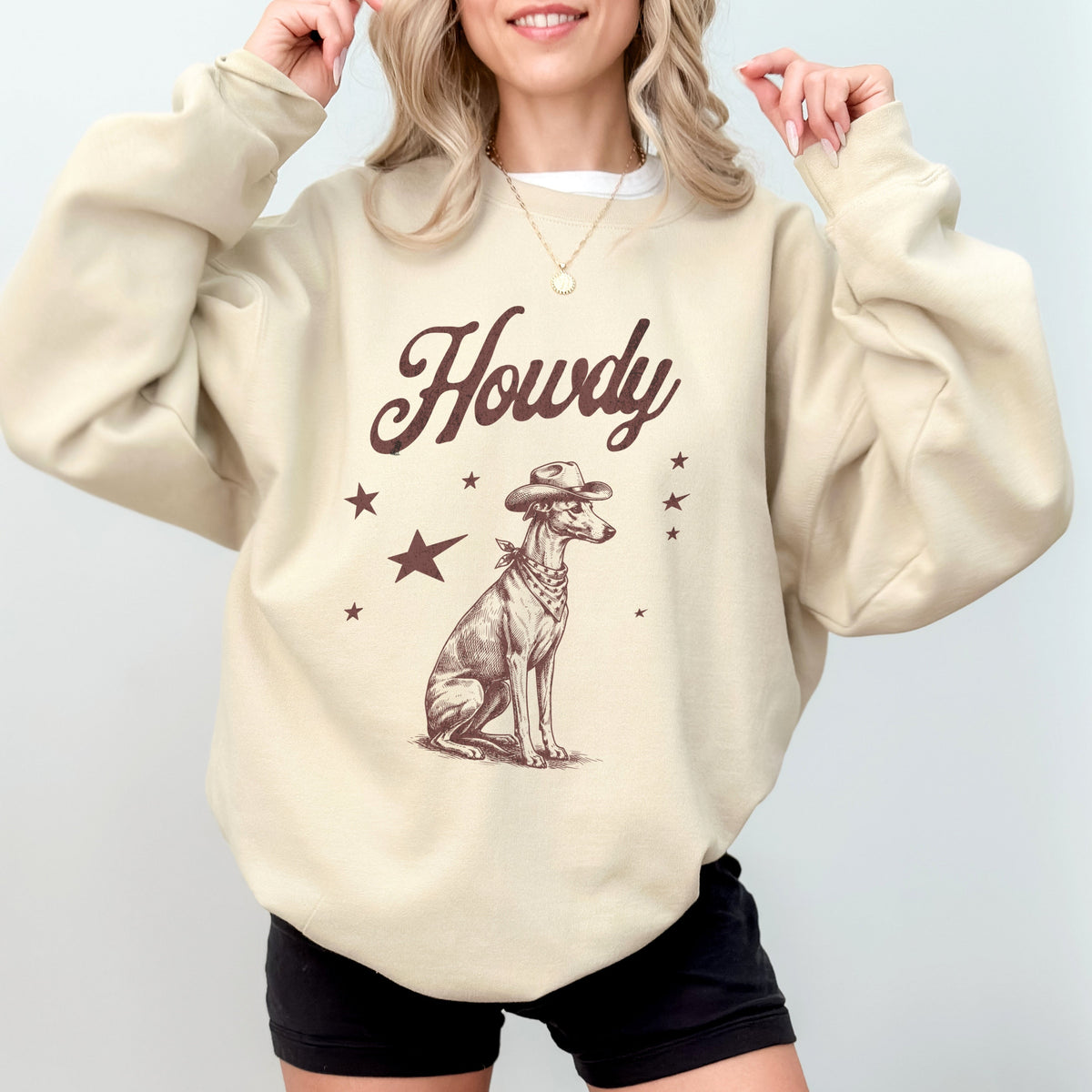 Howdy Whippet Sweatshirt