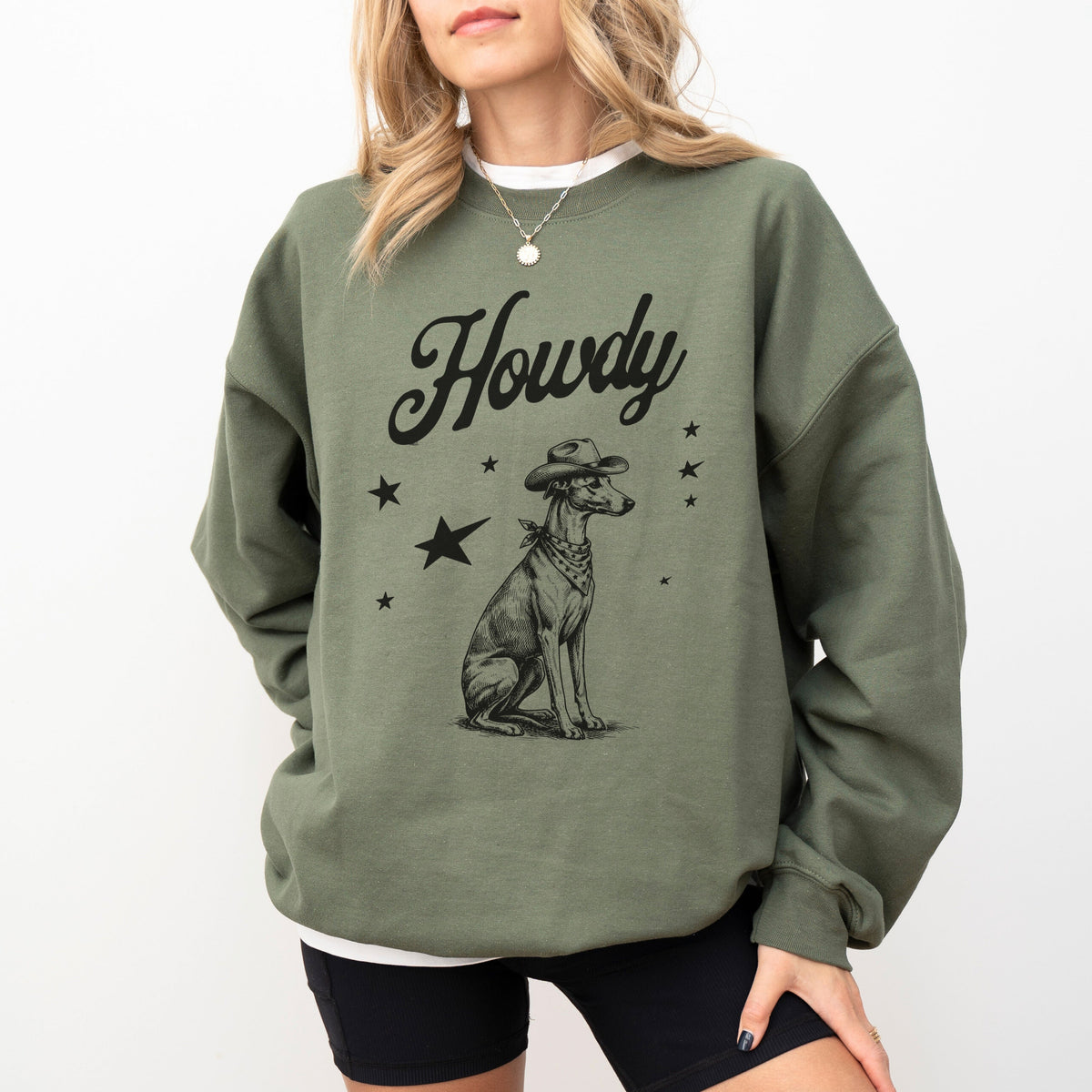 Howdy Whippet Sweatshirt