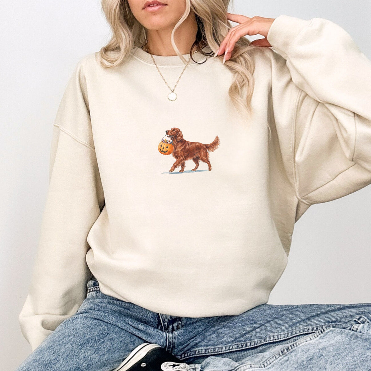 Irish Setter Halloween Sweatshirt