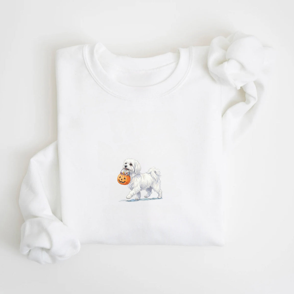 Maltese Halloween Sweatshirt