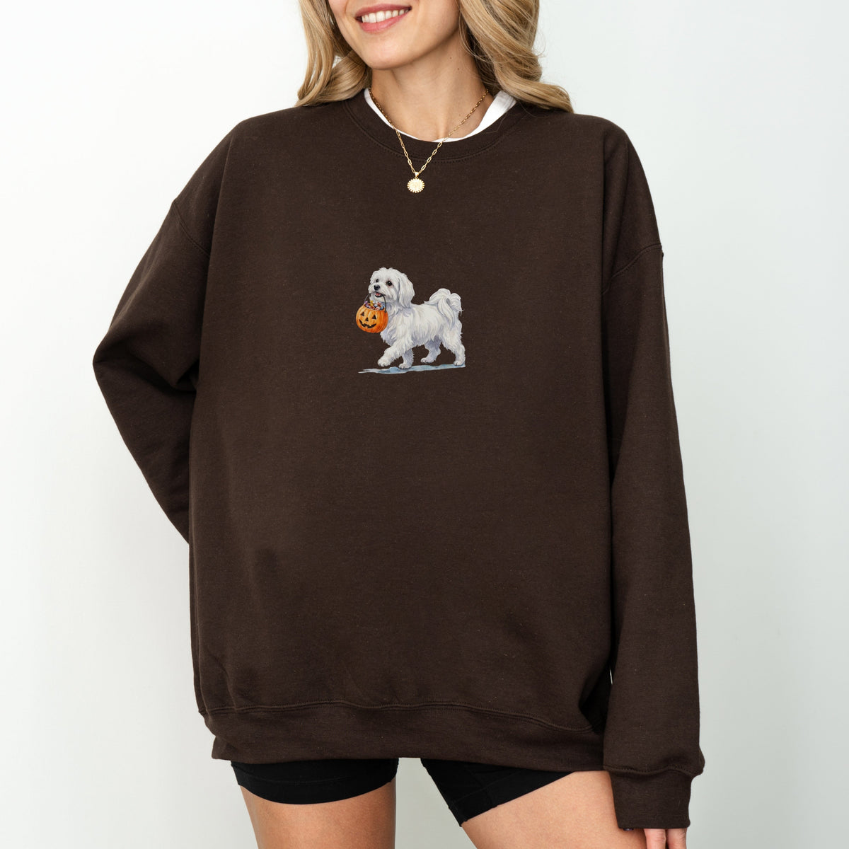 Maltese Halloween Sweatshirt