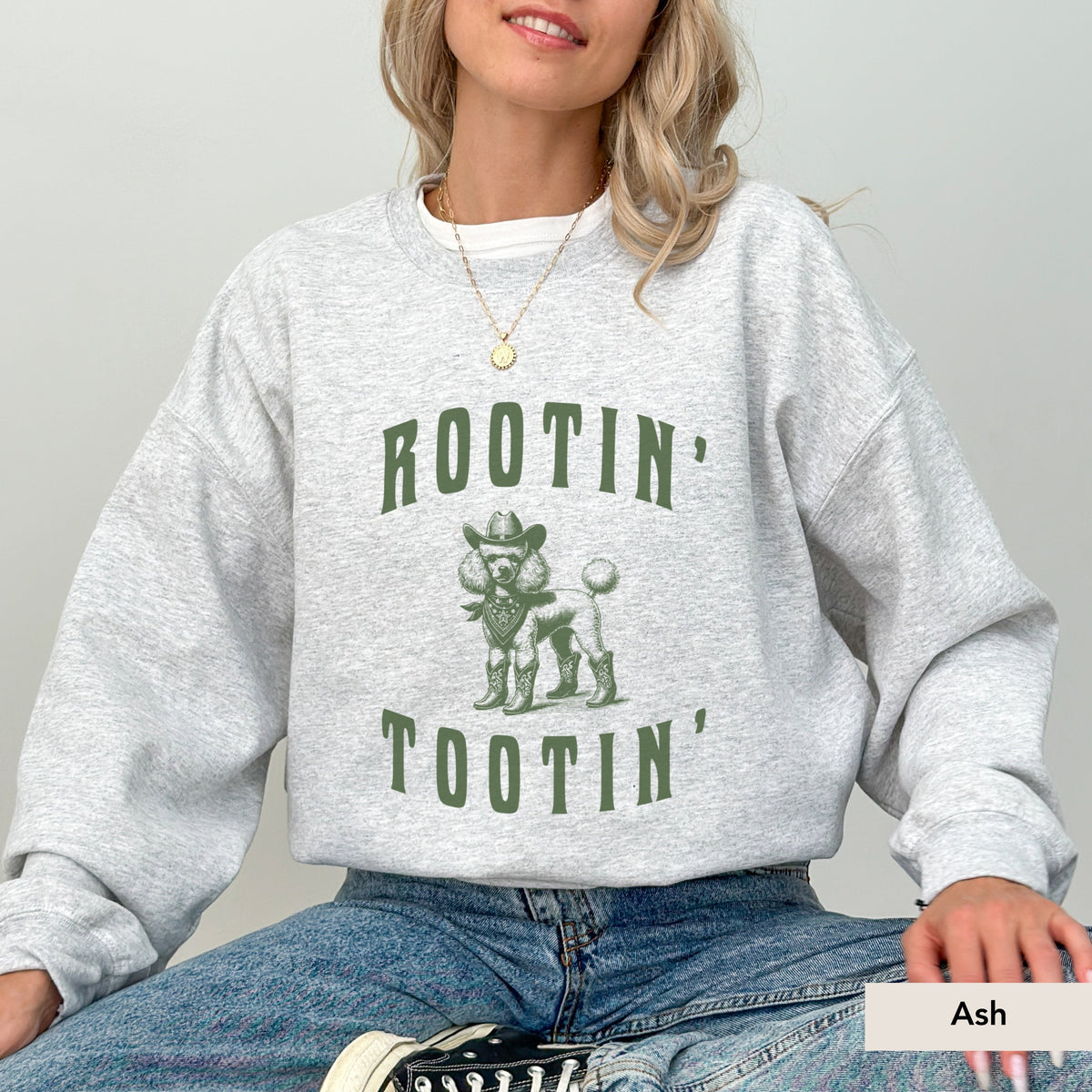 Rootin Tootin Poodle Sweatshirt