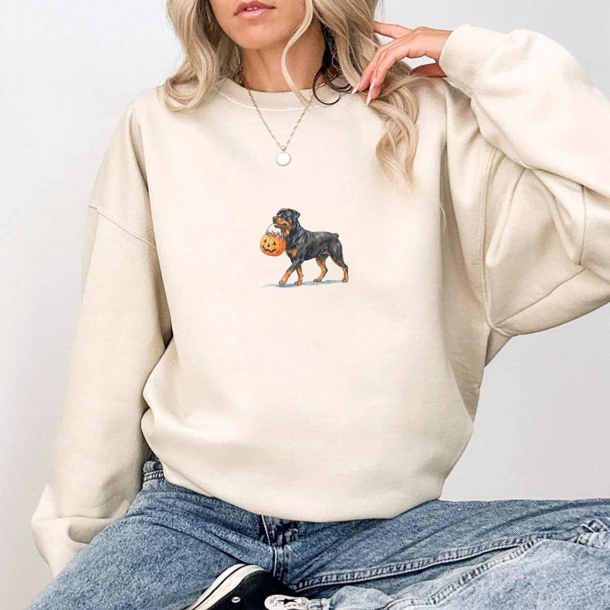 Rottweiler Halloween Sweatshirt