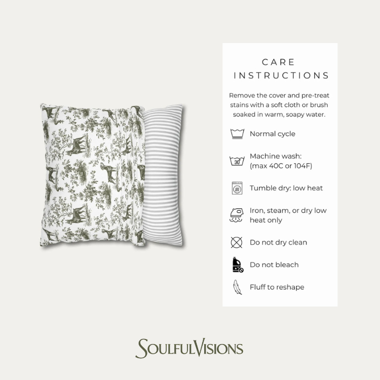 Greyhound Sage Green French Toile Pillow