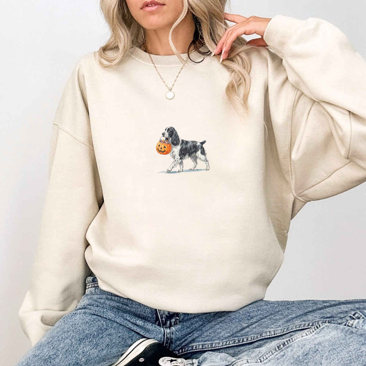 Springer Spaniel Halloween Sweatshirt