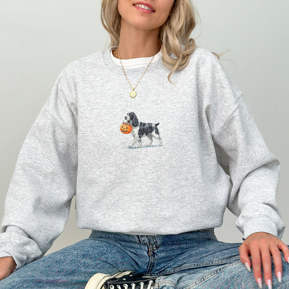Springer Spaniel Halloween Sweatshirt