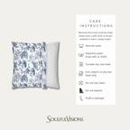 Akita Blue French Toile Pillow