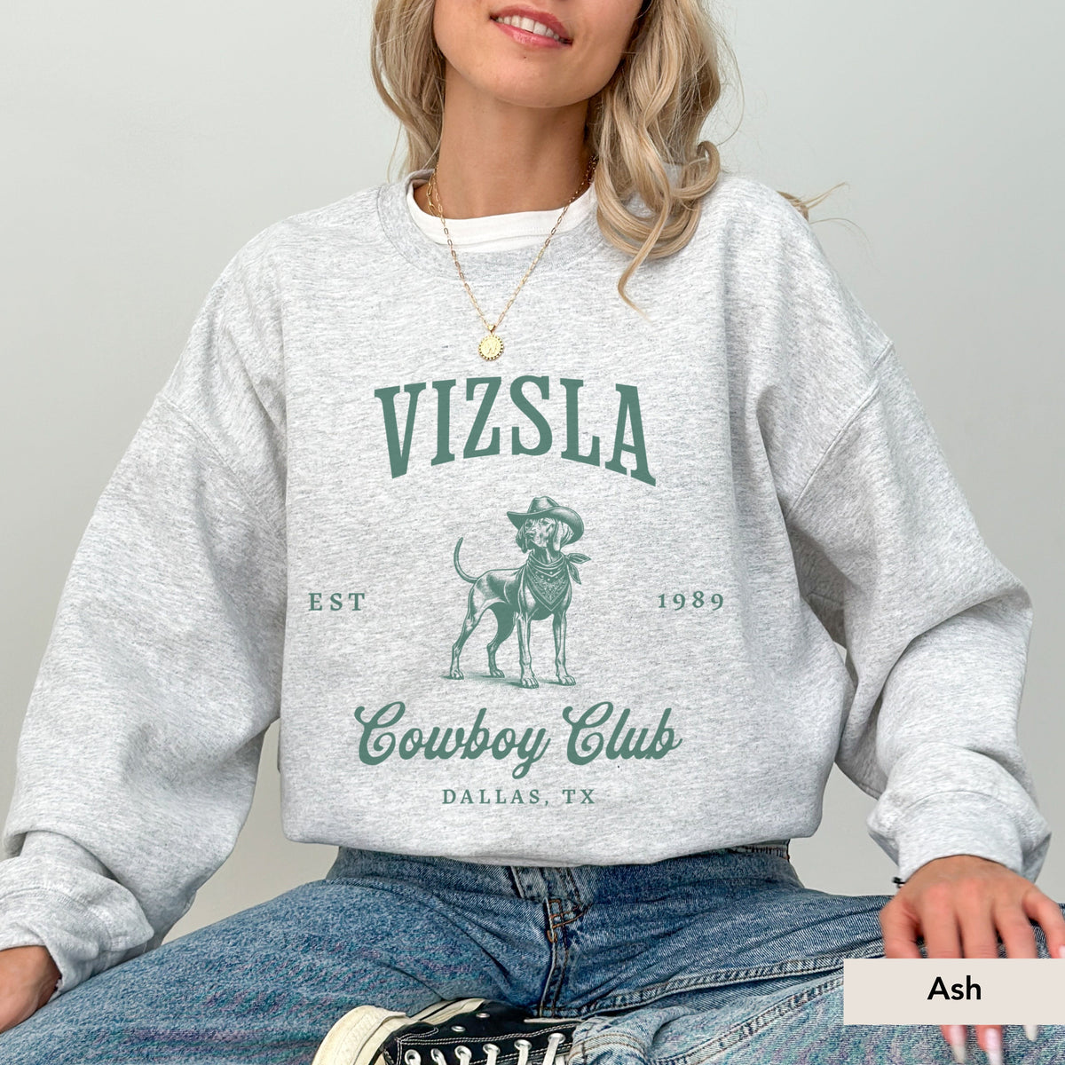 Vizsla Cowboy Club Sweatshirt