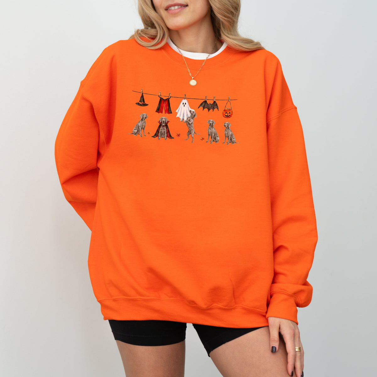 Weimaraner Halloween Sweatshirt