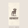 Howdy Bloodhound Beach Towel