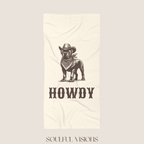 Howdy Cane Corso Beach Towel