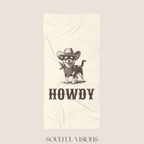 Howdy Chihuahua Beach Towel
