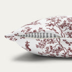 Persian Cat Burgundy French Toile Pillow