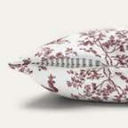 Pekingese Burgundy French Toile Pillow