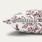 Labrador Retriever Burgundy French Toile Pillow
