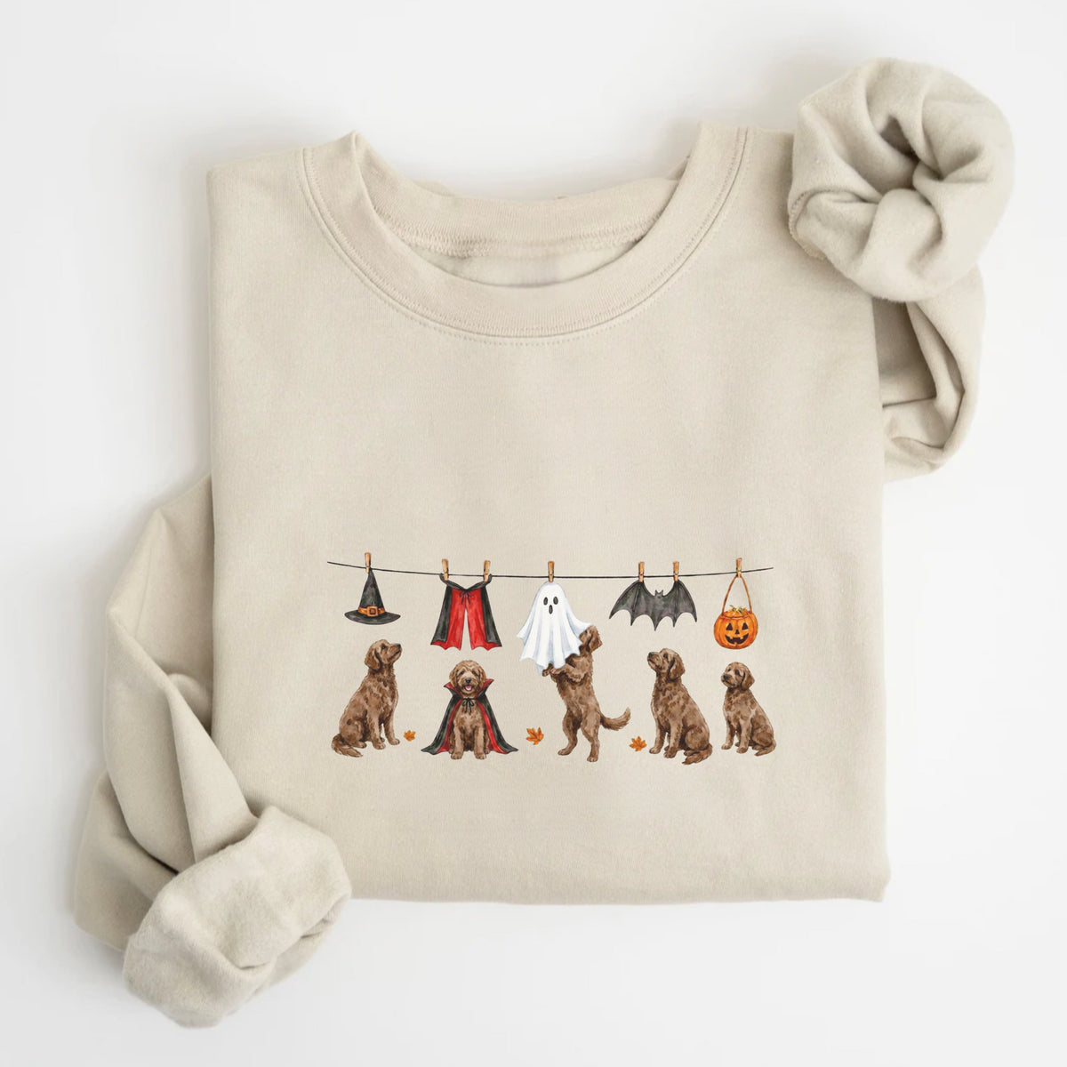 Goldendoodle Chocolate Halloween Sweatshirt