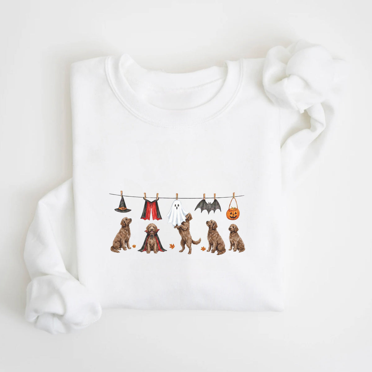 Goldendoodle Chocolate Halloween Sweatshirt